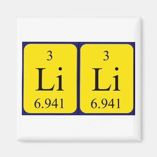 Lili Periodenmagnet Magnet (Vorne)