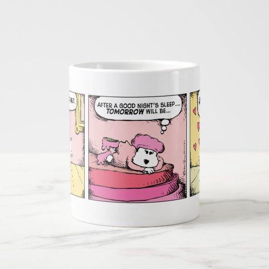 Lili und Derek Comic Strip Tasse (Vorderseite)