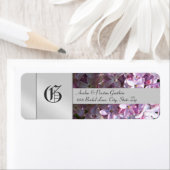 Liliac Blume Monogram Silver Wedding Label (Insitu)
