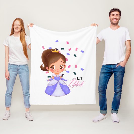 Lilibet benennt Lila Prinzessengeschenke für Mädch Fleecedecke (Beispiel)