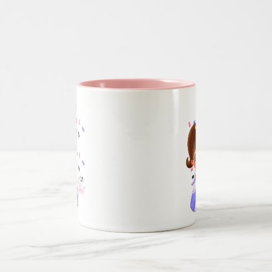 Lilibet benennt Lila Prinzessengeschenke für Mädch Zweifarbige Tasse (Mittel)