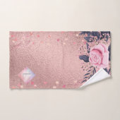 Lilibet Monogram Rosegold Floral fit for Princess Handtuch (Handtuch)