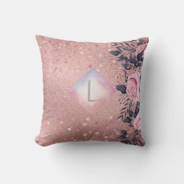 Lilibet Monogram Rosegold Floral fit for Princess Kissen