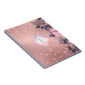 Lilibet Monogram Rosegold Floral fit for Princess Notizblock (Rechte Seite)