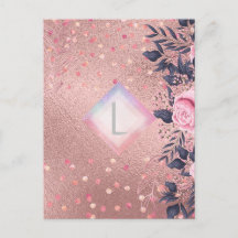 Lilibet Monogram Rosegold Floral fit for Princess