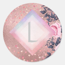 Lilibet Monogram Rosegold Floral fit for Princess