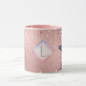 Lilibet Monogram Rosegold Floral fit for Princess Tasse (Zentrum)