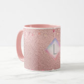 Lilibet Monogram Rosegold Floral fit for Princess Tasse (Vorderseite Links)