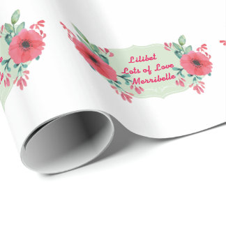 Lilibet Named Gift Wrap - verschiedene Designs Geschenkpapier