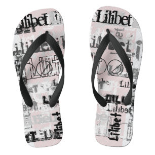 Lilibet namened Gifts - Dusty Pink Urban Chic Badesandalen