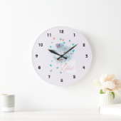 Lilibet nannte magische WALE-Geschenke für Mädchen Große Wanduhr (Zuhause)