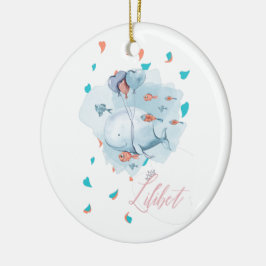 Lilibet nannte magische WALE-Geschenke für Mädchen Keramik Ornament