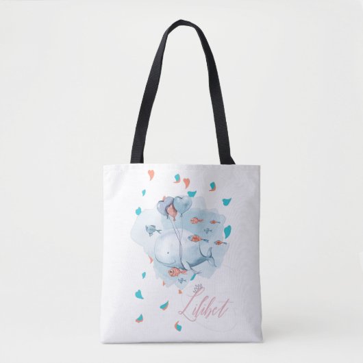 Lilibet nannte magische WALE-Geschenke für Mädchen Tasche (Vorderseite)