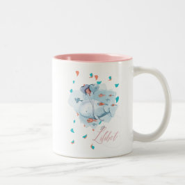 Lilibet nannte magische WALE-Geschenke für Mädchen Zweifarbige Tasse