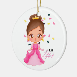 Lilibet nannte Pink Princess Geschenke für Mädchen Keramik Ornament