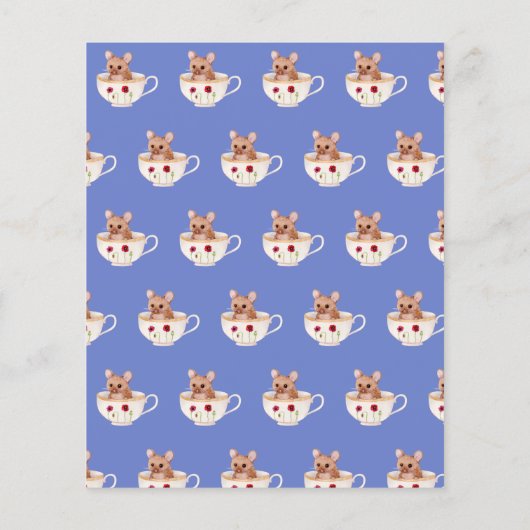 Lilibet Tea Party Dusche Einladung für Prinzessin (Rückseite)