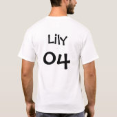 Lilie 04 T-Shirt (Rückseite)