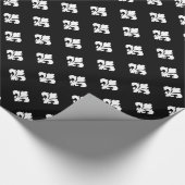 Lilie 1 Schwarzweiss Geschenkpapier (Ecke)