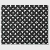 Lilie 1 Schwarzweiss Geschenkpapier (Flach)
