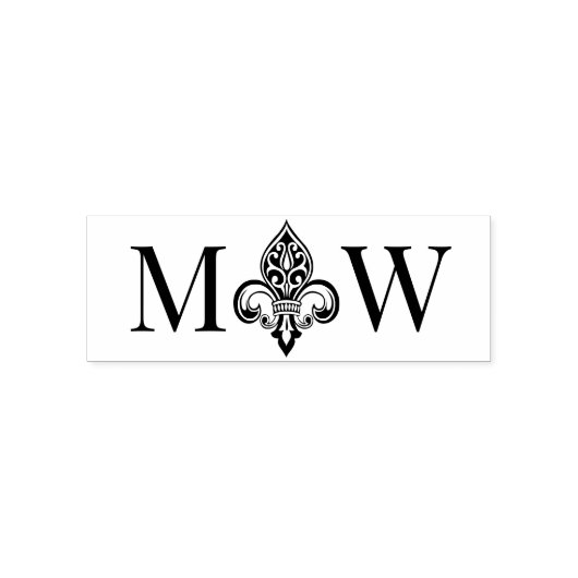 Lilie #26 Couple Wedding 2 Initial Monogram Permastempel (Design)