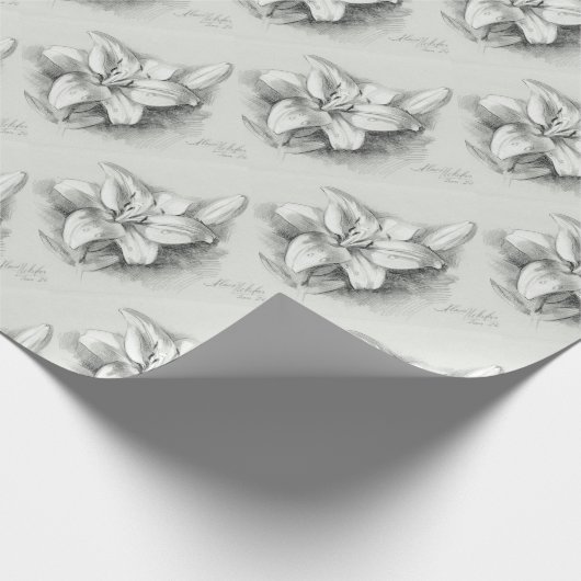 Lilie-2 Geschenkpapier (Ecke)