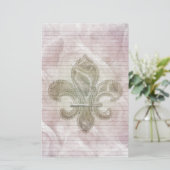 Lilie 2 Schreibwaren — fakultative Linien Briefpapier (Stehend Vorderseite)