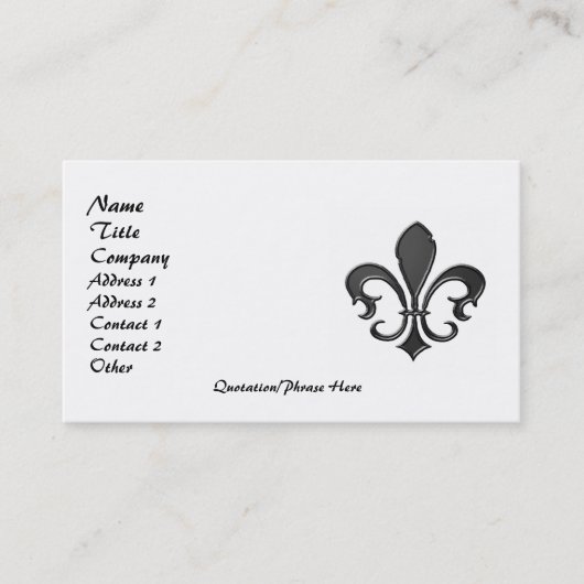 LILIE 2 VISITENKARTE (Vorderseite)