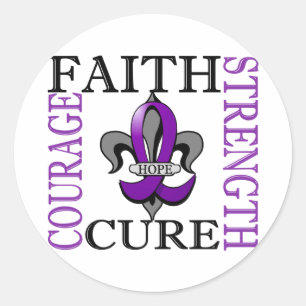 Lilie 3 Chiari Malformation Runder Aufkleber