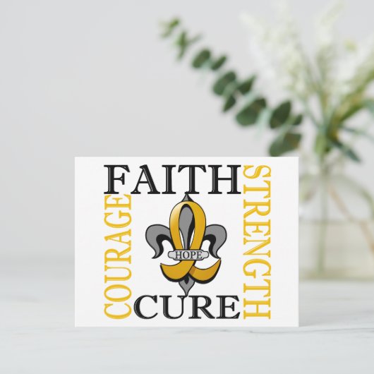 Lilie 3 Krebs bei Kindern Postkarte (Stehend Vorderseite)