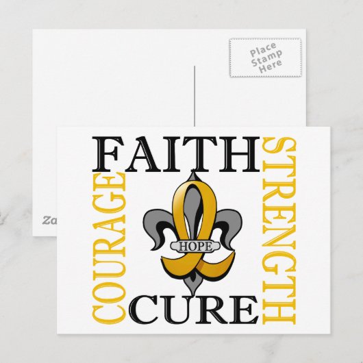 Lilie 3 Krebs bei Kindern Postkarte (Vorne/Hinten)