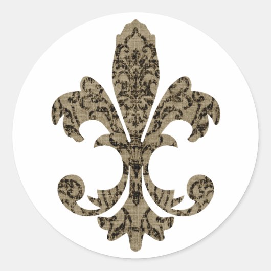 LILIE 4 RUNDER AUFKLEBER (Vorderseite)