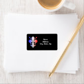 Lilie Adressaufkleber (Insitu)