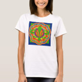 Lilie Art Deco T-Shirt (Vorderseite)