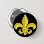 Lilie Art Gold Button (Vorne & Hinten)
