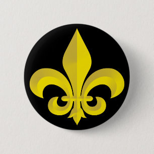 Lilie Art Gold Button