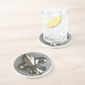 Lilie auf Marmordruck-Untersetzer Getränkeuntersetzer (Seite)