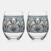 Lilie aus festem Glas (Vorderseite)