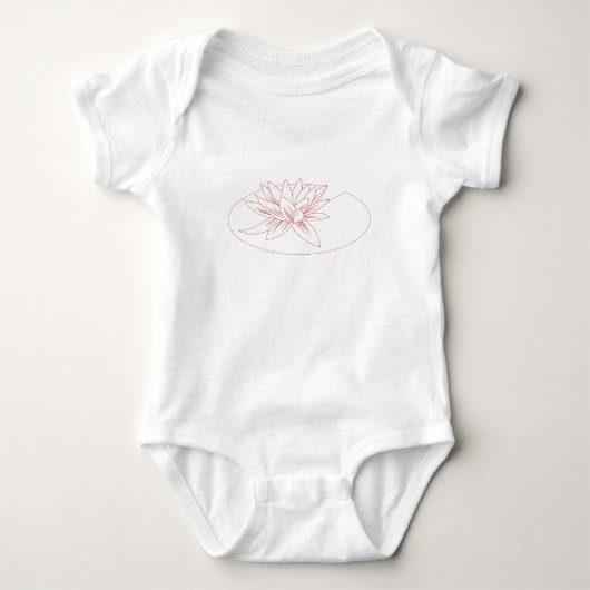 Lilie Baby Strampler (Vorderseite)