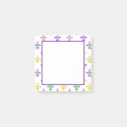 Lilie Beads - Weiße Hinweise Post-it Klebezettel (Vorderseite)