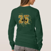 Lilie, benutzerdefinierbarer Text T-Shirt (Rückseite)