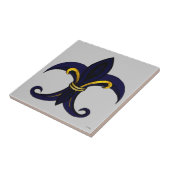 Lilie Blau/Gold Fliese (Seite)