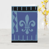 Lilie Blue Matisse Karte (Gelbe Blume)