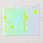 Lilie Blume mit Grenz-Postkarte Postkarte (Rückseite)