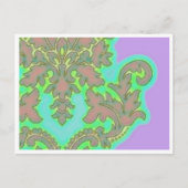 Lilie Blume mit Grenz-Postkarte Postkarte (Vorderseite)