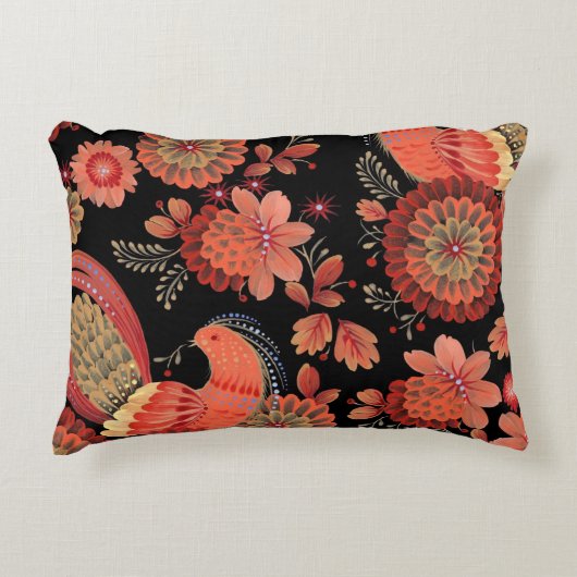 Lilie Blume nahtlose Muster werfen Kissen (Vorderseite)