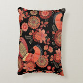 Lilie Blume nahtlose Muster werfen Kissen (Rückseite(Vertikal))