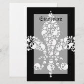 Lilie Briefpapier (Vorne/Hinten)