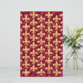 Lilie Briefpapier (Stehend Vorderseite)