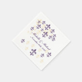 Lilie Cascade Cocktail Napkins Serviette (Ecke)