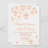 Lilie Cascade Informal Wedding 3 Einladung (Vorderseite)